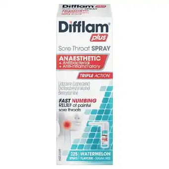 Woolworths Difflam Plus Anaesthetic Spray 30ml‡ offer