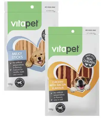 Coles Vitapet Dog Treats Jerhigh 80g-100g offer