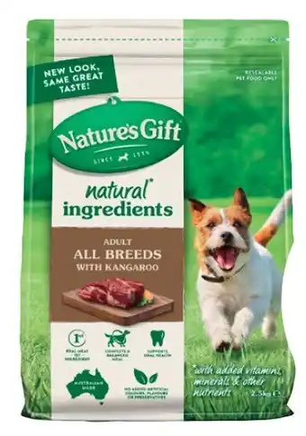 Coles Nature's Gift Dry Dog Food 6kg offer