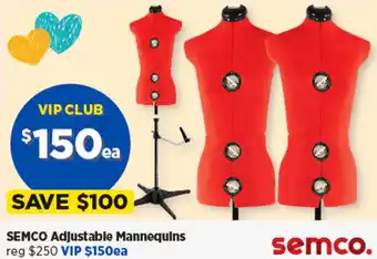 Spotlight SEMCO Adjustable Mannequins offer