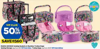 Spotlight MARIA GEORGE Sewing Baskets & Machine Trolley Bags offer