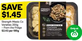 Woolworths Strength Meals Co Varieties 350g offer