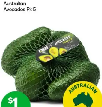 Woolworths Australian Avocados Pk 5 offer