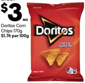 Woolworths Doritos Corn Chips 170g offer