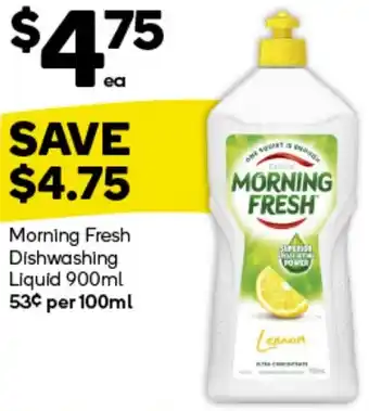 Woolworths Morning Fresh Dishwashing Liquid 900ml offer