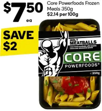 Woolworths Core Powerfoods Frozen Meals 350g offer