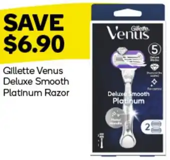 Woolworths Gillette Venus Deluxe Smooth Platinum Razor offer