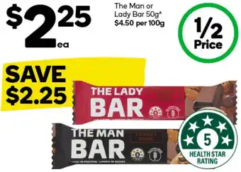 Woolworths The Man or Lady Bar 50g offer