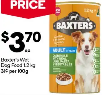 Woolworths Baxter's Wet Dog Food 1.2 kg offer