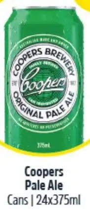 Woolworths Coopers Pale Ale Cans 24x375ml offer