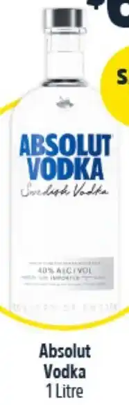 Woolworths Absolut Vodka 1 Litre offer