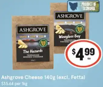 IGA Ashgrove Cheese 140g offer