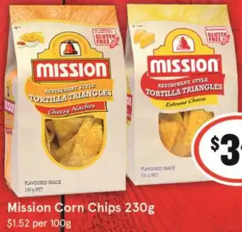 IGA Mission Corn Chips 230g offer