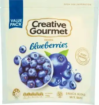 Coles Creative Gourmet Frozen Blueberries 750g offer