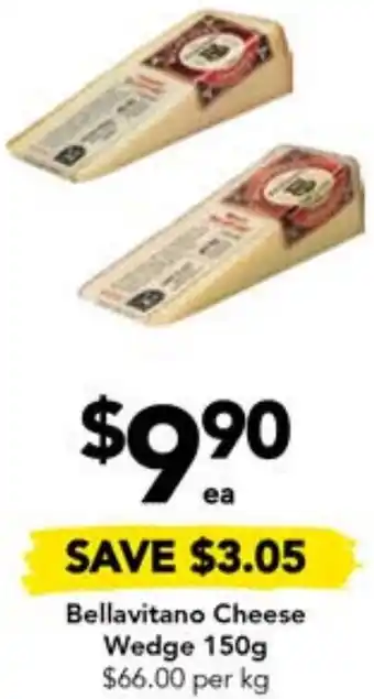 Drakes Bellavitano Cheese Wedge 150g offer