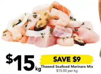 Drakes Thawed Seafood Marinara Mix offer