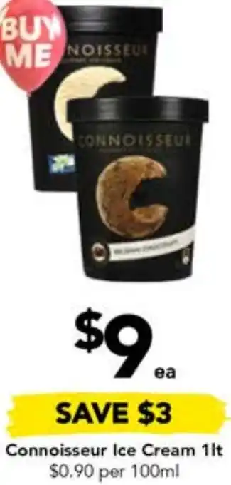 Drakes Connoisseur Ice Cream 1lt offer