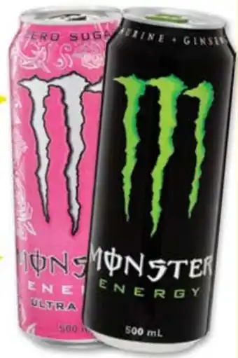 Drakes Monster Energy Drink Cans 4x500ml offer