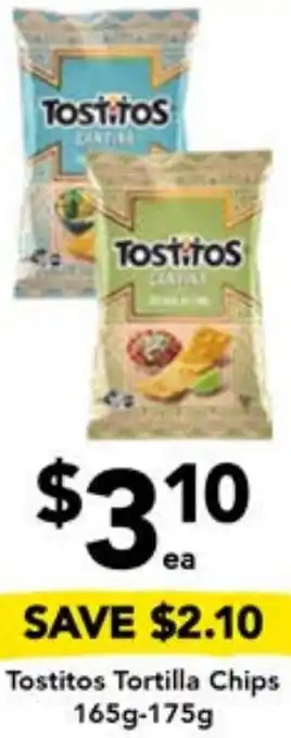 Drakes Tostitos Tortilla Chips 165g-175g offer