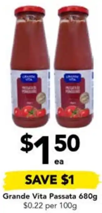 Drakes Grande Vita Passata 680g offer