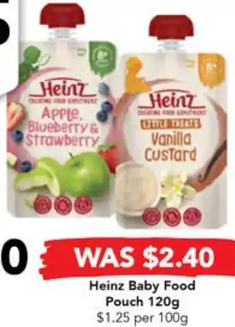 Drakes Heinz Baby Food Pouch 120g offer