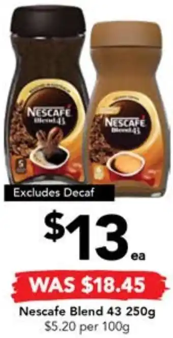 Drakes Nescafe Blend 43 250g offer