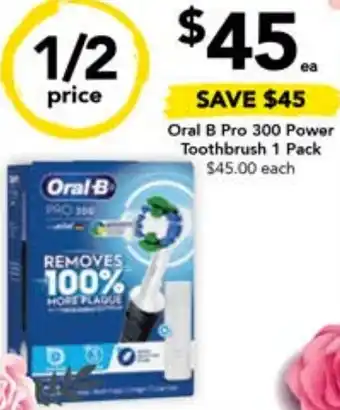 Drakes Oral B Pro 300 Power Toothbrush 1 Pack offer