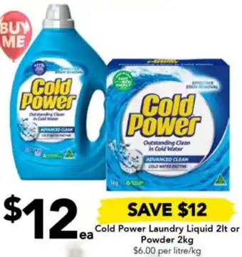 Drakes Cold Power Laundry Liquid 2lt or Powder 2kg offer