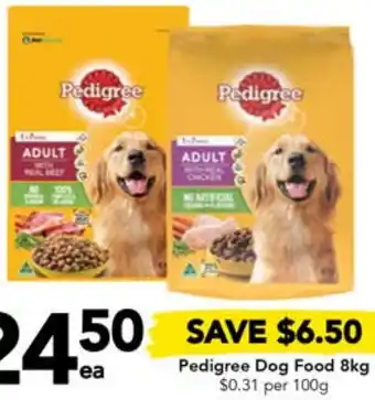 Drakes Pedigree Dog Food 8kg offer