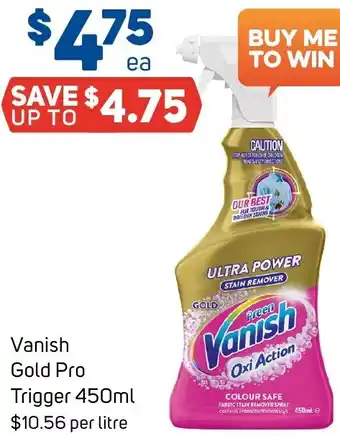 Foodland Vanish Gold Pro Trigger 450ml offer