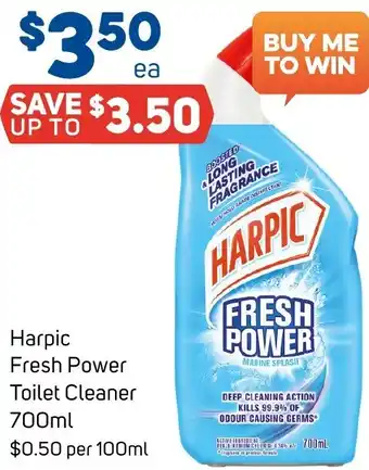 Foodland Harpic Fresh Power Toilet Cleaner 700ml offer