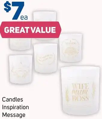 Candles Inspiration Message