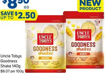 Foodland Uncle Tobys Goodness Shake 140g offer