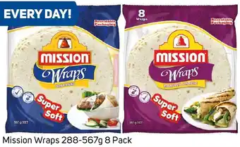 Foodland Mission Wraps 288-567g 8 Pack offer