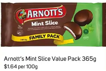 Foodland Arnott's Mint Slice Value Pack 365g offer