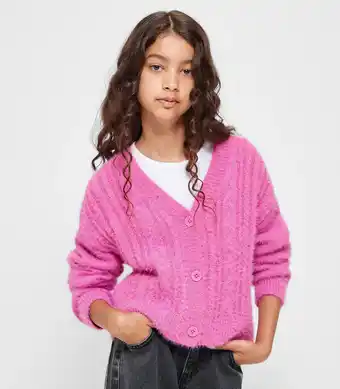 Target Eyelash V Neck Cardigan - Pink offer