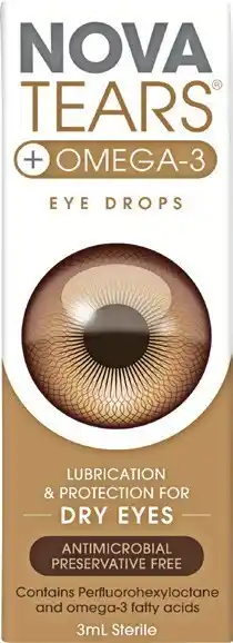 NovaTears +Omega-3 Eye Drops 3mL