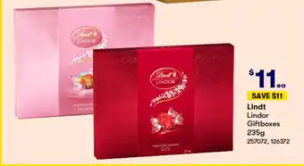 BIG W Lindt Lindor Giftboxes 235g offer