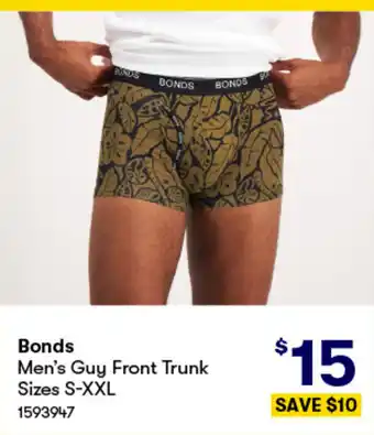 BIG W Bonds Men's Guy Front Trunk Sizes S-XXL offer