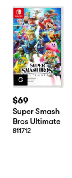 BIG W Super Smash Bros Ultimate offer