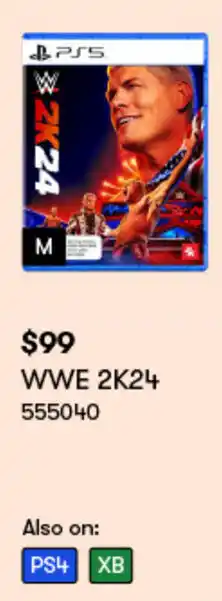 BIG W WWE 2K24 offer