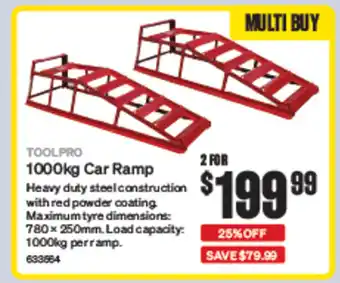 SuperCheap Auto 1000kg Car Ramp offer