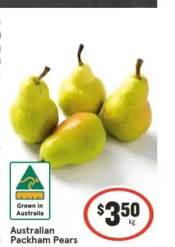 IGA Australian Packham Pears offer