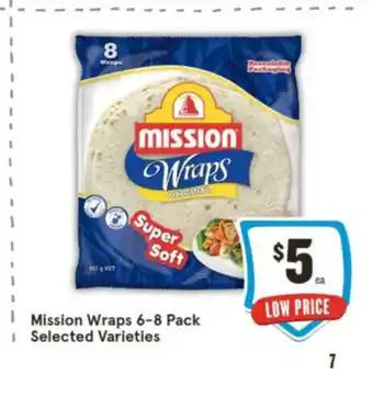 IGA Mission Wraps 6-8 Pack offer