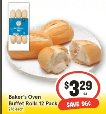 IGA Baker's Oven Buffet Rolls 12 Pack offer