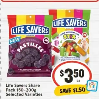 IGA | Life Savers Share Pack 150-200g offer