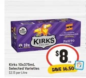 IGA Kirks 10x375mL offer