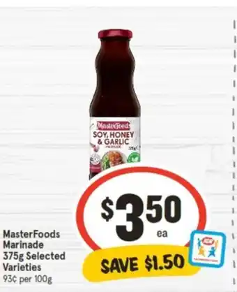 IGA MasterFoods Marinade 375g offer