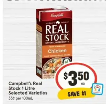 IGA Campbell's Real Stock 1 Litre offer