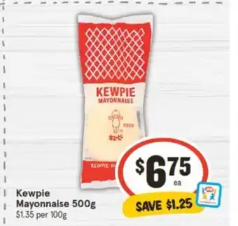 IGA Kewpie Mayonnaise 500g offer